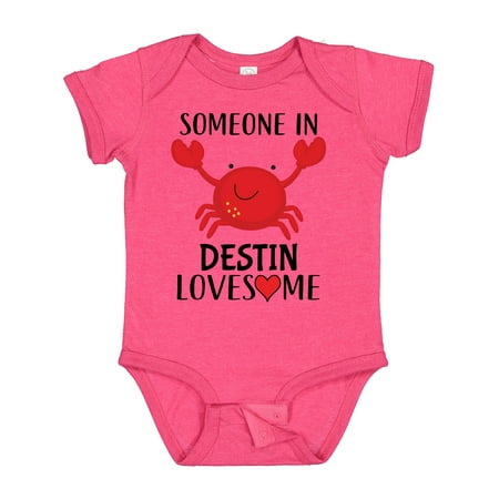 

Inktastic Someone in Destin Loves Me Gift Baby Boy or Baby Girl Bodysuit