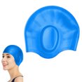 thumbnail image 2 of Unisex Swim Caps Waterproof Silicone Swimming Caps Durable Elastic Non-Slip Bathing Swimming Pool Caps, 2 of 4