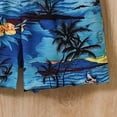thumbnail image 5 of Paguaki Toddler Baby Boy Clothes Summer Short Sleeve Shirt And Shorts Set Floral Print Casual Outdoor 2-Piece Outfit, 5 of 6
