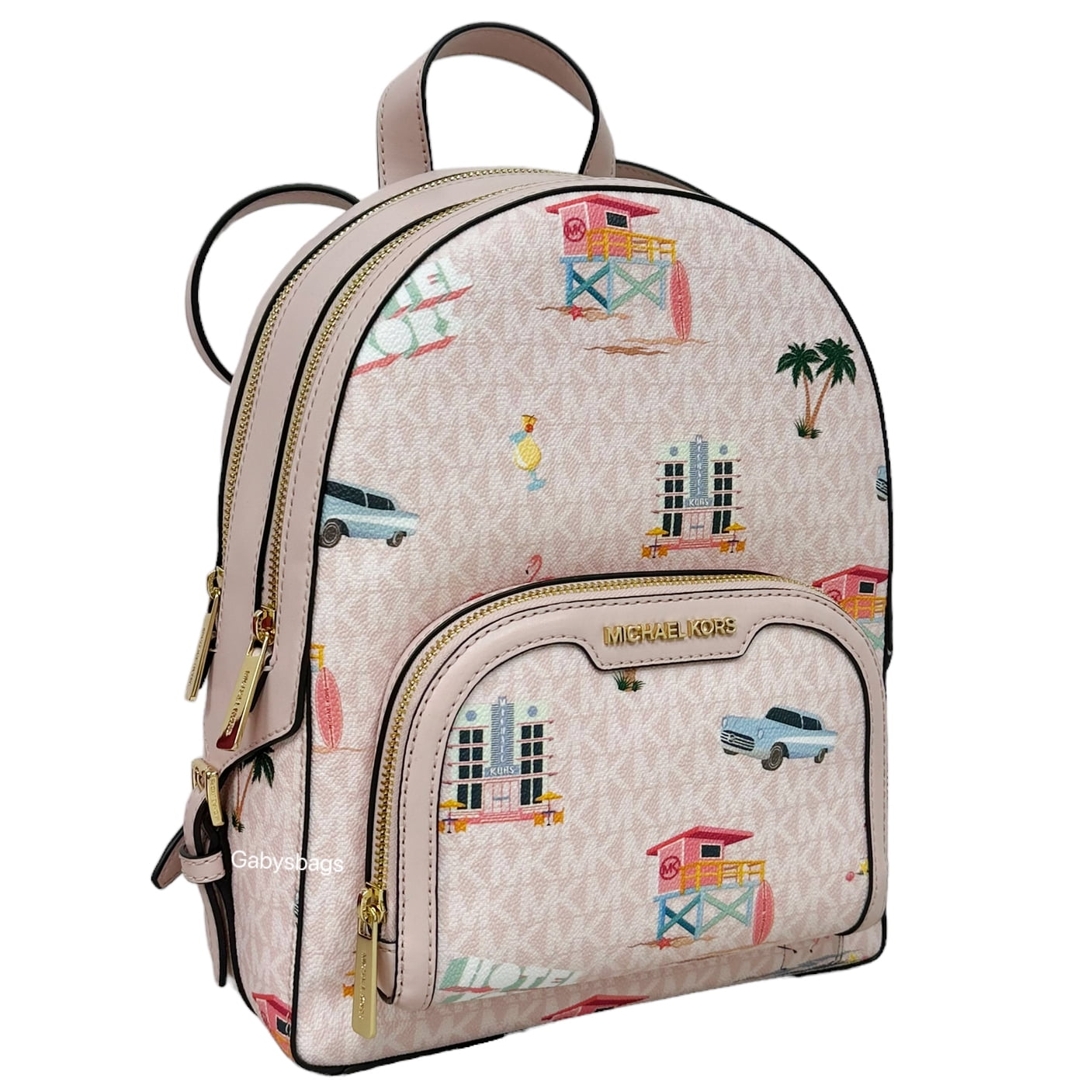Michael Kors Medium Jaycee Backpack, Zip Pocket, Light  display picture 3