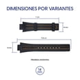 thumbnail image 2 of Correa Para Reloj Festina Original Piel Negro F16185/7, 2 of 4