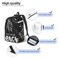 thumbnail image 4 of Yiaed I Need More Space Print Backpack, Premium Laptop Backpack, Travel Backpack for Women, Lightweight Backpacks, Comfortable Back Pack-Small, 4 of 7