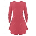 thumbnail image 2 of Camiseta Talla Extra Túnica Encaje Contraste Rosegal  Mangas largas de talla grande, 2 of 5