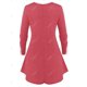thumbnail image 2 of Camiseta Talla Extra Túnica Encaje Contraste Rosegal  Mangas largas de talla grande, 2 of 5