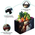 thumbnail image 3 of Snowman Large Reusable Foldable Oxford Cloth Shopping Bag with Collapsible Bucket, Storage Box, and Laundry Bag, 3 of 7