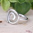 thumbnail image 3 of SS DESIGNS Sterling Silver Ring - Minimalist Spiral Design Round Swirl Statement Band, Lightweight Durable Plain Silver Jewelry for Everyday Fashion, 3 of 8