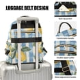 thumbnail image 3 of FORMRS Mini Backpack Purse for Women Quilted Travel Daypack Casual Shoulder Bag, Retro Lemon Leaves, 3 of 7