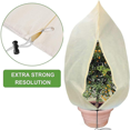 thumbnail image 1 of ZHAOCHENG Funda protectora contra heladas de lana para plantas de invierno, 2 uds. (cremallera H240cm * W200cm + cordón), 1 of 5