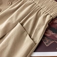 thumbnail image 7 of Gfyviroh Womens Long Skirt with Pockets High Waist Button Detail Elegant Skirt Plus Size Flowy Flare A-Line Casual Skirt, 7 of 7