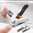 thumbnail image 2 of Toenail Clipper for Senior Nail Clipper for Men Women Toenail Clippers for Ingrown Nails Removal Set Thick Nail Cutter Toe Nails Clipper Kit (A-5), 2 of 4