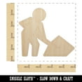 thumbnail image 2 of Man with Shovel Construction Zone Sign Wood Shape Unfinished Piece Cutout Craft DIY Projects - 4.70 Inch Size - 1/4 Inch Thick, 2 of 7