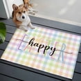 thumbnail image 3 of Entryway Rug 2'x3', Easter Small Rug for Kitchen Bathroom Door Mat Indoor Entrance, Colorful Checkered Plaid Spring Gingham Textured Non-Slip Area Rugs Floor Mats Carpet Front Door Rugs, 3 of 8