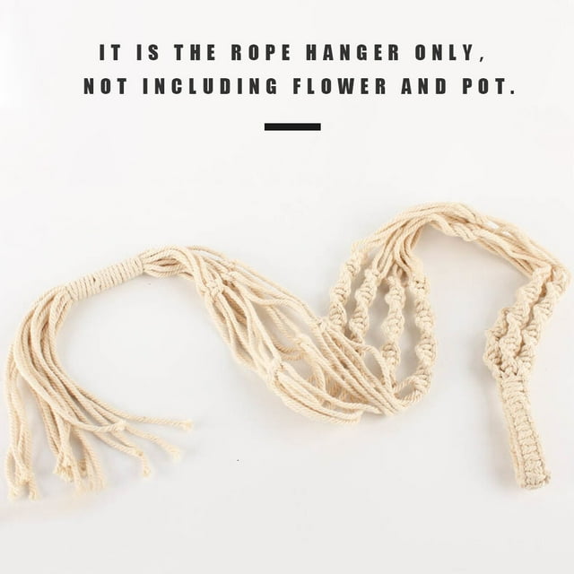 Support de Pot de Fleurs Intérieur Extérieur Plantes Panier Suspendu Corde de Coton Support de Pot de Plante