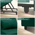 thumbnail image 2 of Ainfox Chaise-Lit Convertible 4-en-1 Canapé-Lit pour Maison Bureau, Vert, 2 of 9