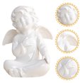thumbnail image 5 of Gymnture christmas Ceramic Angel Statue Cupid Figurine Home Decoration Gift White, 5 of 10