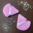 thumbnail image 2 of Borlas triangulares para maquillaje GFOUNS, 9 piezas, rosa, suaves, 2 of 6