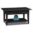 thumbnail image 1 of Leick Table Basse de Rangement en Bois Massif Shaker en Ardoise Noire, 1 of 1