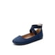 thumbnail image 1 of DREAM PAIRS Sandalias Planas de Mujer en Azul Marino con Tiras Talla 11 US, 1 of 7