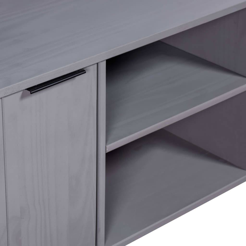 Details about   vidaXL Book Cabinet "New York Range" Gray Solid Pine Wood 