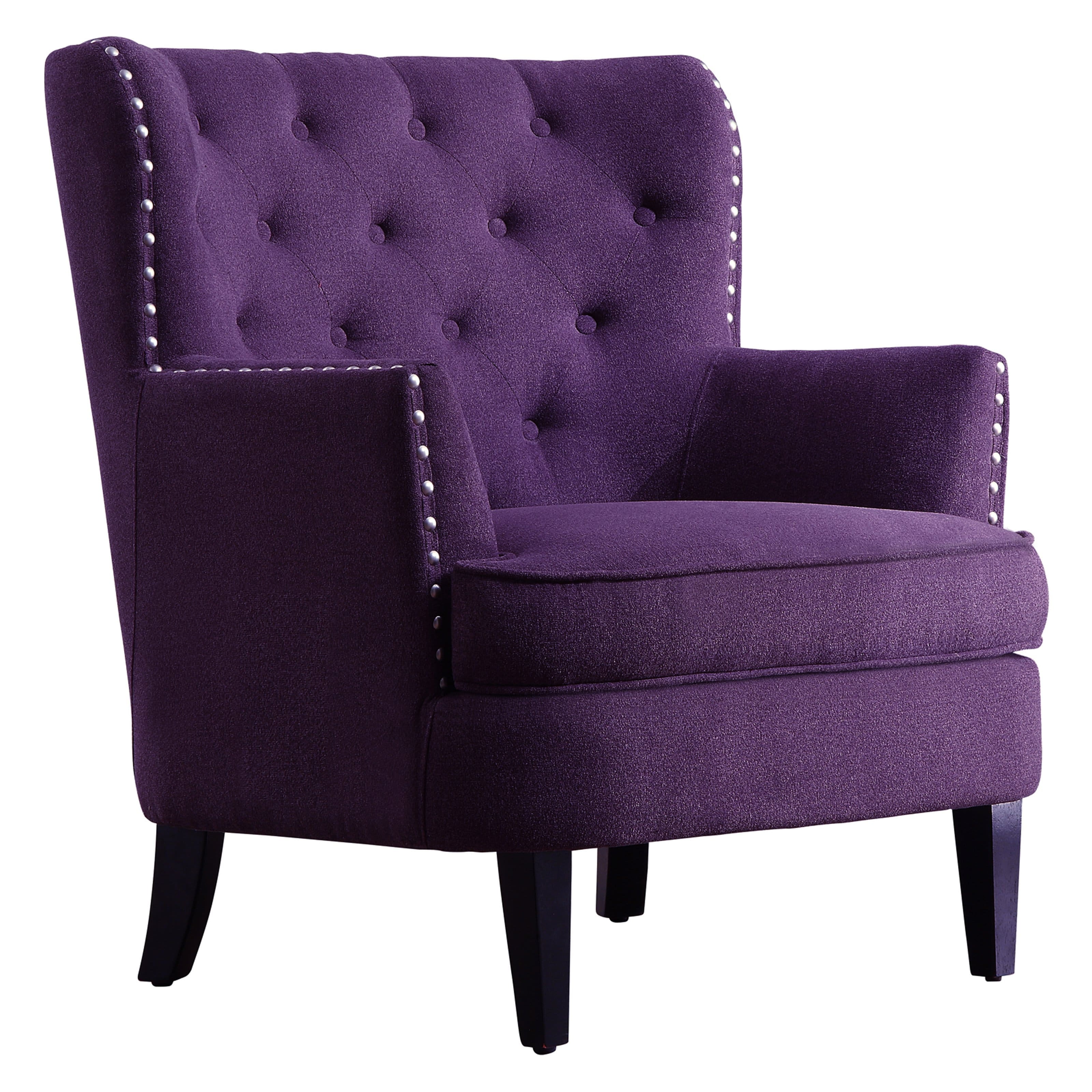 Alton Furniture Chrysene Club Chair, Violet Velvet