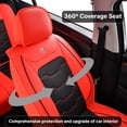 thumbnail image 5 of Car Seat Cover for Toyota Tacoma Trd Pro 2015-2023, Red Car Seat Covers, Waterproof PU Leather 5 Piece Full Set Easy to Clean and Install Suitable for All Seasons, Airbag-Compatible, 5 of 10