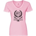 thumbnail image 3 of Inktastic Born in 1972 Limited Edition Women's V-Neck T-Shirt, 3 of 5