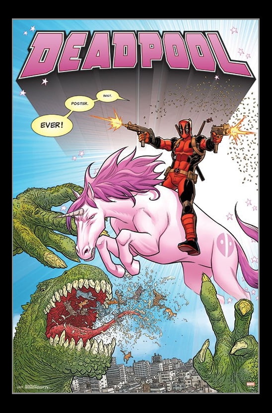 Poster Deadpool Unicornio