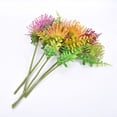 thumbnail image 3 of Transemion 5pieces Beautiful And Lifelike Artificial Flowers For Home Decoration Low plum purple 1Set, 3 of 6