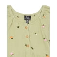 thumbnail image 2 of Zac Kids by Zac Posen Girls Floral Embroidered Cotton Dress with Puff Sleeves, Sizes 4-18, 2 of 3