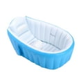 thumbnail image 3 of Lipstore Inflatable Baby Bathtub Baby Pool Foldable Portable Shower Basin for Newborn Blue, 3 of 8