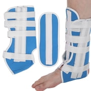 NFTIGB Calf Brace Shin Splints Leg Pain Relief Support, Composite Cloth Strong Wear Resistant Plaster Substitute, Adjustable White and Blue, M Size (11 inches / 28 cm)