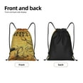 thumbnail image 5 of Kdxio Coffee Vintage Print Drawstring Backpack Bag,Waterproof Draw String Back Sack, Gym Drawstring Bags Swim Bag For Unisex, 5 of 9