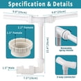thumbnail image 2 of StarLG Double Head Swimming Pool Water Fountain, Adjustable, UV Resistant, for Above Ground Inground Pool, 2 of 2
