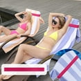 thumbnail image 4 of Swimming Elastic Beach Chair Towel Straps Secure Binding Bands for Sand Days at the Shore Beach Pool Cruise Chairs Stretch Silicone Towel Clips*2 Pack, 4 of 5
