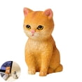 thumbnail image 5 of Dserhfy Cat Ornament Resin Statue Handmade Realistic Cat Figurine Home Office Desktop Living Room Decoration, 5 of 8