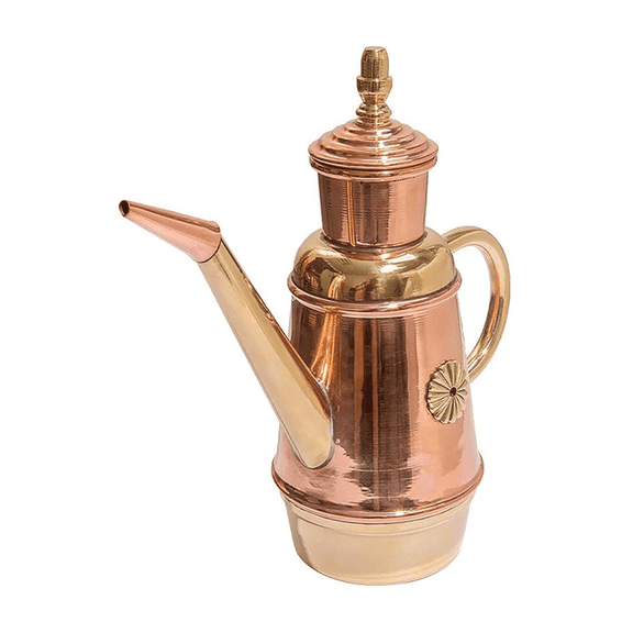 Olive Oil Dispenser Bottle, Retro Classic European Handmade Copper Oil Pot, Drip Free/Everyday-Use Oil Vinegar Cruet,1 x Olive Oil Dispenser Bottle,As Shown