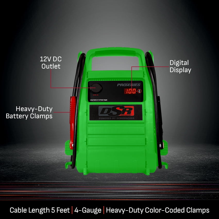 Schumacher Electric DSR Pro 2000A Heavy-Duty Car Battery Jump Starter and Portable Power Station, For 12V Automotive and Marine Batteries, DSR168G