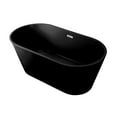 thumbnail image 2 of Reims 60" Freestanding Bathtub in Matte Black, 2 of 2