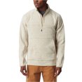 thumbnail image 1 of BASS OUTDOOR Mens Quarter Zip Pullover Sweater, medbrown, XL, 1 of 1