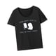 thumbnail image 5 of Camiseta con estampado de letras para mujer, camiseta con cuello redondo, camiseta informal de manga corta para primavera, camisetas para mujer para p L, 5 of 8