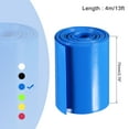 thumbnail image 2 of Uxcell 70mm Flat 4m Blue Heat Shrink Tube Wraps Battery Wrap for Big Battery Pack, 2 of 5