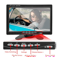 thumbnail image 4 of 12V 7inch Car Monitor 16:9 800x480 LCD Rearview Monitor with 2 Way Video Input for Rear View Camera Parking Reverse, 4 of 8