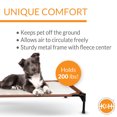 K&H Elevated Pet Cat Bed, Brown