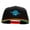 Black Orange, variant on Basketball World Embroidered Wool Blend Classic Snapback - Natural Black OSFM