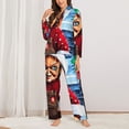 thumbnail image 2 of Rocae Chucky pour Pyjamas pour Femmes Ensemble de Détente Ensemble de Pyjama à Manches Longues pour Femmes -TTG, 2 of 7