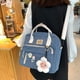 thumbnail image 4 of Mini mochila pequeña de lona de estilo coreano para mujer, mochila de flores para colegiala, 4 of 5
