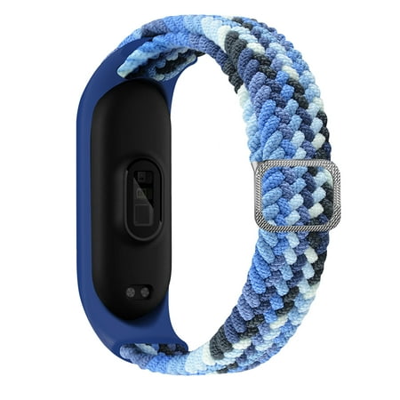 Nylon Strap Smart Bracelet Wristband for Xiaomi Mi Band 7 6 5 (Color Blue)