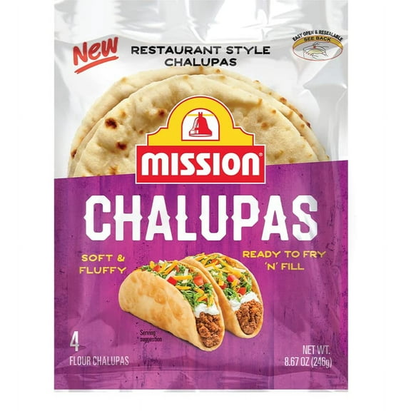 Mission Chalupas for Creating Meals, 8.67 oz, 4 Count, 2 Pack