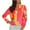 Orange, variant on IROINNID Women's Zip Up Jacket Long Sleeve Print Outwear, Comfy Spring Autumn Zip Slim Fit Jacket