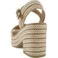 thumbnail image 3 of Soda Castle Women's Castle Jute Open Toe Ankle Strap Platform Wedge, 3 of 5
